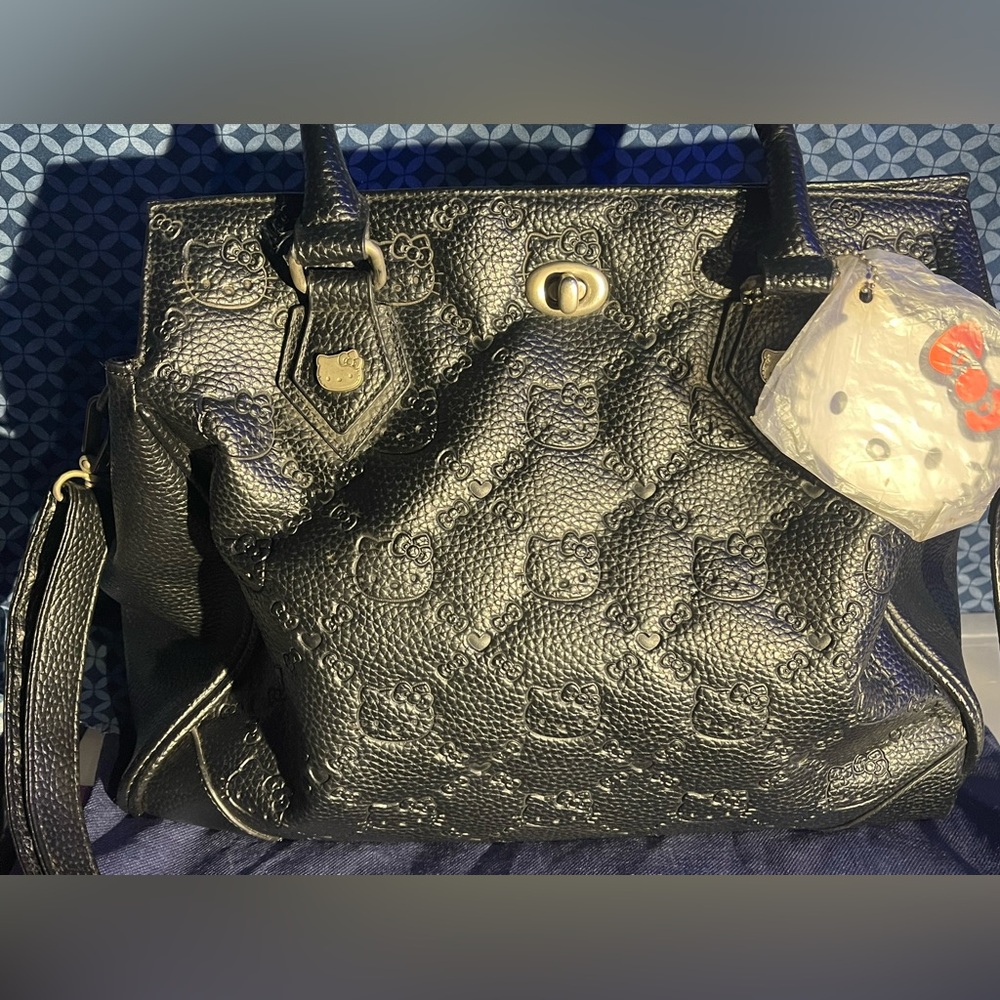 Loungefly hello kitty faux leather tote Bag